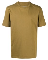Мужская светло-коричневая футболка с круглым вырезом от Maison Margiela