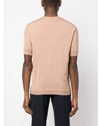 Мужская светло-коричневая футболка с круглым вырезом от GOES BOTANICAL