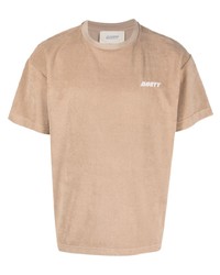Мужская светло-коричневая футболка с круглым вырезом от MOUTY