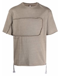 Мужская светло-коричневая футболка с круглым вырезом от Reebok