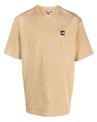 Мужская светло-коричневая футболка с круглым вырезом от The North Face