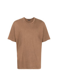 Мужская светло-коричневая футболка с круглым вырезом от Yeezy