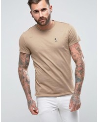 Мужская светло-коричневая футболка с принтом от Religion