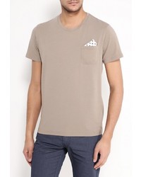 Мужская светло-коричневая футболка от Bagutta