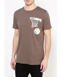 Мужская светло-коричневая футболка от Criminal Damage