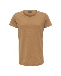 Мужская светло-коричневая футболка от Jack &amp; Jones