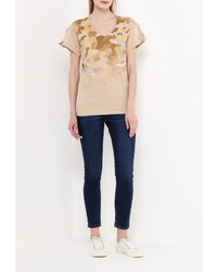 Женская светло-коричневая футболка от MET