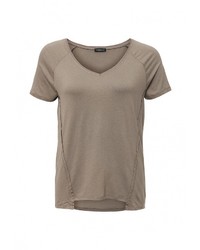 Женская светло-коричневая футболка от Motivi