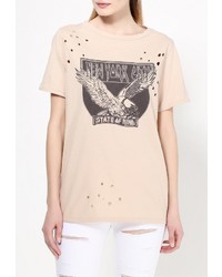 Женская светло-коричневая футболка от River Island