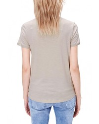 Женская светло-коричневая футболка от s.Oliver