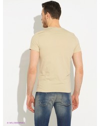 Мужская светло-коричневая футболка от Sela