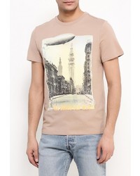 Мужская светло-коричневая футболка от Sela