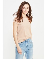 Женская светло-коричневая футболка от Sela