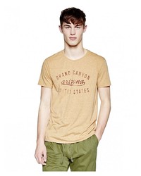 Мужская светло-коричневая футболка от United Colors of Benetton