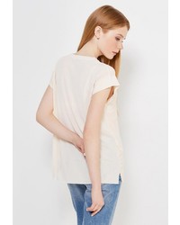 Женская светло-коричневая футболка от Zarina