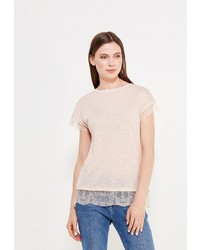 Женская светло-коричневая футболка от Zarina