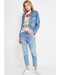 Женская светло-коричневая футболка от Спартак