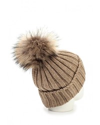 Женская светло-коричневая шапка от Le camp