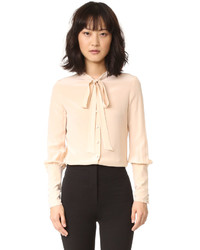 Светло-коричневая шелковая блузка от Belstaff