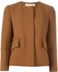 Женская светло-коричневая шерстяная куртка от Marni