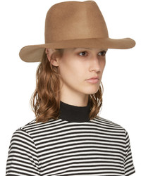 Женская светло-коричневая шерстяная шляпа от Harmony
