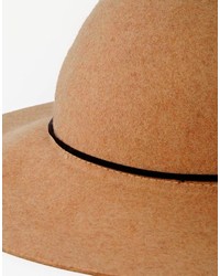 Женская светло-коричневая шерстяная шляпа от Asos