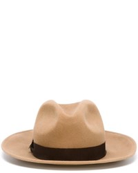 Женская светло-коричневая шерстяная шляпа от Dsquared2