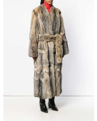 Светло-коричневая шуба от Liska