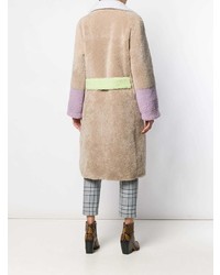 Светло-коричневая шуба от Saks Potts