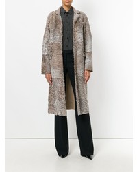 Светло-коричневая шуба от Liska