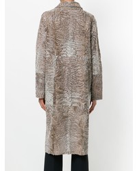 Светло-коричневая шуба от Liska