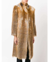 Светло-коричневая шуба от Liska