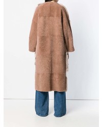 Светло-коричневая шуба от Liska