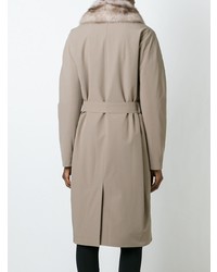 Светло-коричневая шуба от Liska