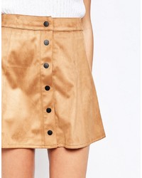 Светло-коричневая юбка на пуговицах от Glamorous
