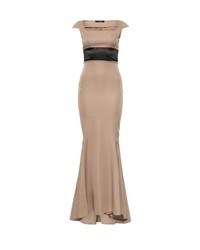 Светло-коричневое вечернее платье от SK House