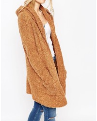 Женское светло-коричневое вязаное пальто от Asos