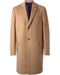 Светло-коричневое длинное пальто