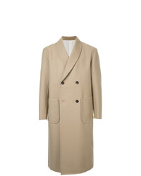 Светло-коричневое длинное пальто от 08sircus