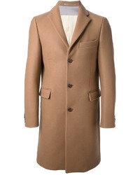Светло-коричневое длинное пальто от Acne