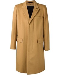 Светло-коричневое длинное пальто от Ann Demeulemeester