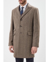 Светло-коричневое длинное пальто от Bazioni