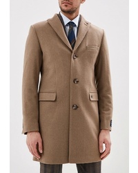 Светло-коричневое длинное пальто от Bazioni