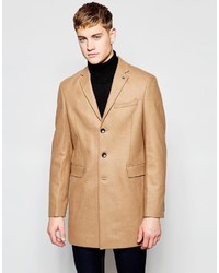 Светло-коричневое длинное пальто от Ben Sherman