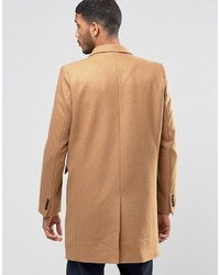 Светло-коричневое длинное пальто от Siksilk