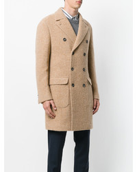 Светло-коричневое длинное пальто от Brunello Cucinelli