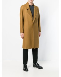 Светло-коричневое длинное пальто от Chalayan