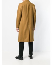 Светло-коричневое длинное пальто от Chalayan