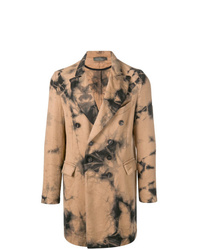 Светло-коричневое длинное пальто от Di Liborio