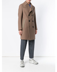 Светло-коричневое длинное пальто от Lanvin